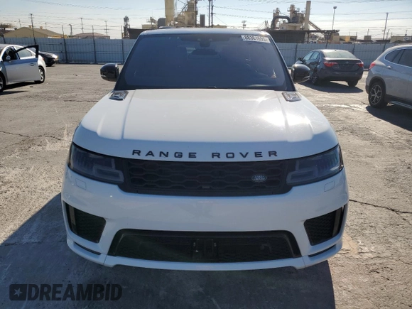 2021 Land Rover Range Rover Sport HST with VIN SALWS2RU9MA749619, listed as a Copart auction lot 88361695 with 56,877 mi miles and Non Repairable. Bid and sale history available at carsss.com. Image 5.