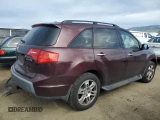 2009 Acura MDX Tech Pkg with VIN 2HNYD28629H533594, listed as a Copart auction lot 47482895 with 199,366 mi miles and Salvage Title. Bid and sale history available at carsss.com. Image 3.