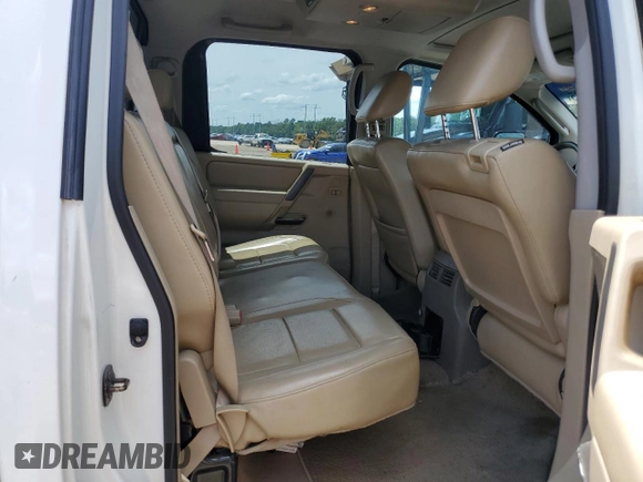 2010 Nissan Titan SE with VIN 1N6BA0ED1AN323167, listed as a Copart auction lot 60237535 with 135,182 mi miles and Salvage title. Bid and sale history available at DreamBid. Image 10.