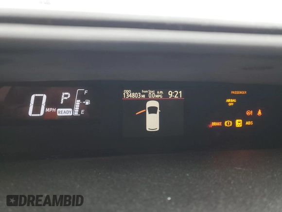 2016 Toyota Prius One z VIN JTDKDTB39G1120258, wystawiony jako Copart lot #53087775 z przebiegiem 134 803 mil mil oraz Czysty tytuł • Clean title. Historia ofert i sprzedaży dostępna na DreamBid. Obrazek 9.