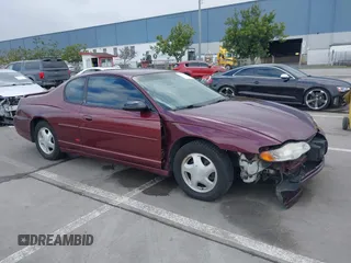 2002 Chevrolet Monte Carlo SS with VIN 2G1WX15K429200306, listed as a IAAI auction lot 41524814 with 87,848 mi miles. Bid and sale history available at carsss.com. Image 1.
