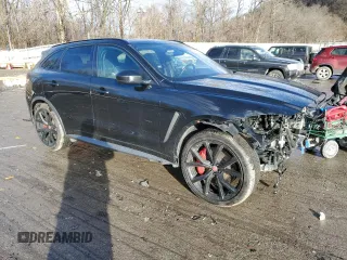 2019 Jaguar F-Pace SVR with VIN SADCZ2EEXKA606569, listed as a Copart auction lot 81816513 with 33,532 mi miles and . Bid and sale history available at DreamBid. Image 4.
