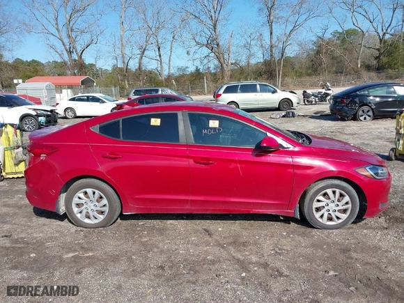 2017 Hyundai Elantra SE with VIN KMHD74LF9HU367547, listed as a IAAI auction lot 41595195 with 125,498 mi miles. Bid and sale history available at carsss.com. Image 13.