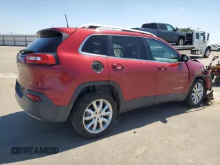 2016 Jeep Cherokee Limited with VIN 1C4PJLDBXGW281885, listed as a Copart auction lot 57126395 with 90,100 mi miles and Salvage title. Bid and sale history available at DreamBid. Image 3.