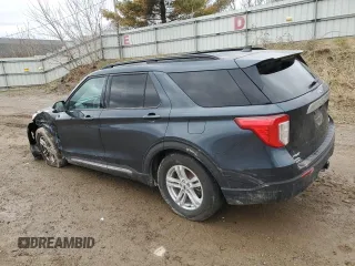 2023 Ford Explorer XLT with VIN 1FMSK8DH7PGC06589, listed as a Copart auction lot 51143865 with 23,614 mi miles and Salvage Title. Bid and sale history available at carsss.com. Image 2.