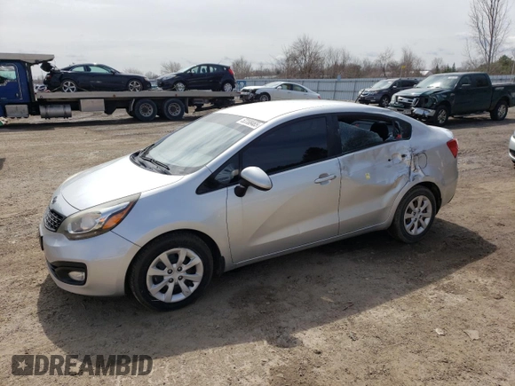 2013 Kia Rio LX with VIN KNADM4A37D6102806, listed as a Copart auction lot 52208465 with 193,754 mi miles and Clean Title. Bid and sale history available at DreamBid. Image 1.