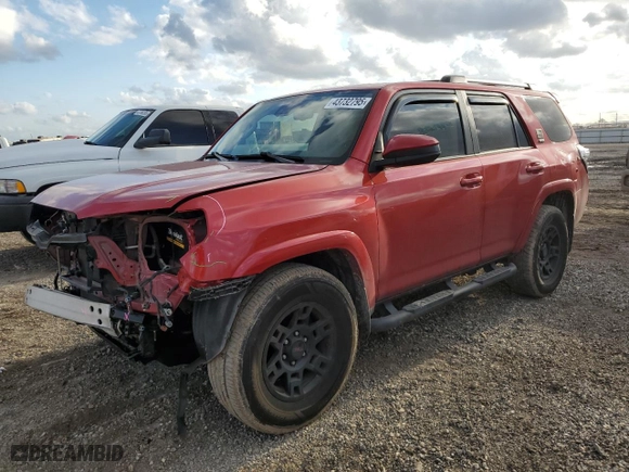 2021 Toyota 4Runner SR5 with VIN JTEEU5JR3M5250034, listed as a Copart auction lot 43732795 with 63,412 mi miles and Salvage Title. Bid and sale history available at carsss.com. Image 1.