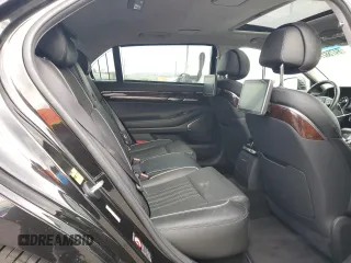 2018 Genesis G90 5.0L Ultimate with VIN KMHG54JH4JU038851, listed as a Copart auction lot 84758274 with 16,528 mi miles and Salvage Title. Bid and sale history available at carsss.com. Image 10.