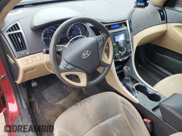 2013 Hyundai Sonata GLS z VIN 5NPEB4AC8DH757141, wystawiony jako Copart lot #50408525 z przebiegiem 143 875 mil mil oraz Szkoda całkowita • Salvage title. Historia ofert i sprzedaży dostępna na DreamBid. Obrazek 8.