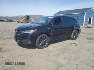 2019 Acura MDX Technology with VIN 5J8YD4H03KL011757, listed as a Copart auction lot 50183155 with 101,516 mi miles and Salvage title. Bid and sale history available at DreamBid. Image 1.