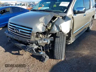 2005 Infiniti QX56 with VIN 5N3AA08C65N805580, listed as a IAAI auction lot 42009147 with 124,937 mi miles and . Bid and sale history available at carsss.com. Image 6.