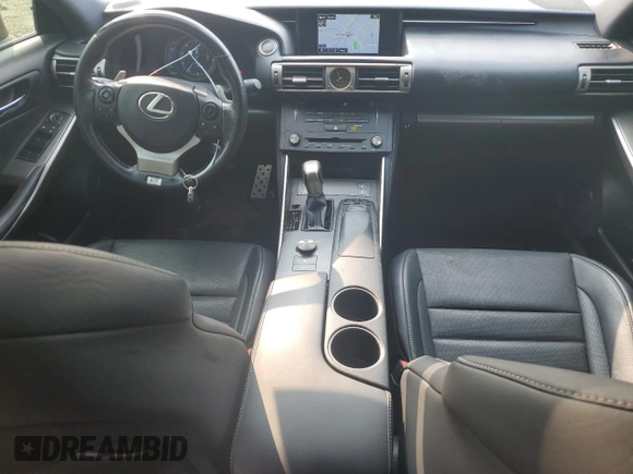 2016 Lexus IS 350 with VIN JTHCE1D2XG5010837, listed as a Copart auction lot 58997715 with 89,345 mi miles and Salvage title. Bid and sale history available at DreamBid. Image 8.
