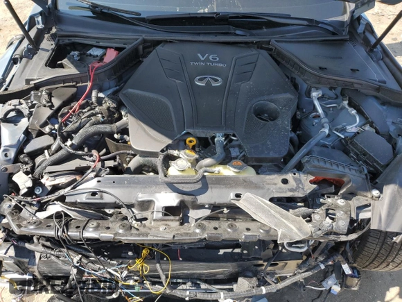 2022 Infiniti Q50 Red Sport 400 with VIN JN1FV7DR4NM390178, listed as a Copart auction lot 69999424 with 27,794 mi miles and Salvage title. Bid and sale history available at DreamBid. Image 11.