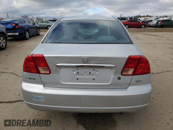 2002 Honda Civic z VIN 1HGES16152L011570, wystawiony jako Copart lot #82098904 z przebiegiem 226 050 mil mil oraz Szkoda całkowita • Salvage title. Historia ofert i sprzedaży dostępna na DreamBid. Obrazek 6.