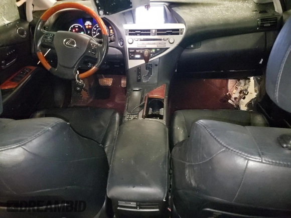 2011 Lexus RX 450h with VIN JTJBC1BA7B2418961, listed as a Copart auction lot 53320645 with 201,321 mi miles and Salvage Title. Bid and sale history available at DreamBid. Image 8.
