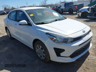 2021 Kia Rio S with VIN 3KPA24AD4ME430442, listed as a IAAI auction lot 41750029 with 43,221 mi miles. Bid and sale history available at carsss.com. Image 1.