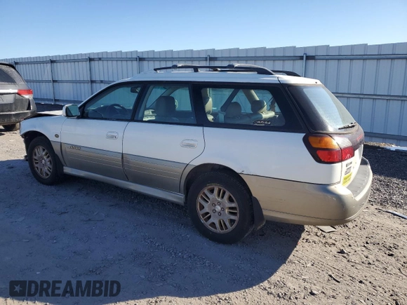 2001 Subaru Legacy Outback L.L. Bean with VIN 4S3BH806817627512, listed as a Copart auction lot 43241995 with 163,888 mi miles and Salvage title. Bid and sale history available at DreamBid. Image 2.