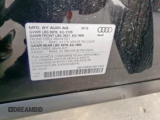 2019 Audi e-tron Prestige with VIN WA1VABGE1KB013888, listed as a Copart auction lot 55246035 with 41,529 mi miles and Salvage Title. Bid and sale history available at DreamBid. Image 13.
