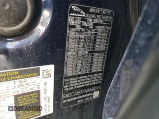 2022 Jaguar F-Pace S z VIN SADCJ2EX5NA698297, wystawiony jako Copart lot #58748925 z przebiegiem 46 525 mil mil oraz Szkoda całkowita • Salvage title. Historia ofert i sprzedaży dostępna na DreamBid. Obrazek 13.