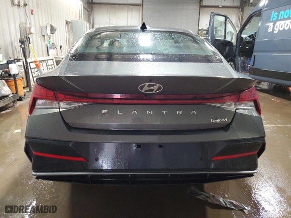 2024 Hyundai Elantra Limited with VIN KMHLP4DGXRU637048, listed as a Copart auction lot 50327015 with 30,233 mi miles and Non Repairable. Bid and sale history available at carsss.com. Image 6.