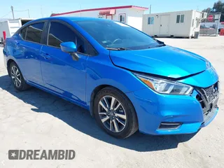 2021 Nissan Versa SV with VIN 3N1CN8EV5ML922468, listed as a IAAI auction lot 41854798 with 51,016 mi miles. Bid and sale history available at carsss.com. Image 1.
