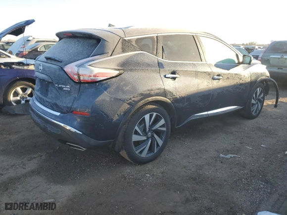 2015 Nissan Murano SV with VIN 5N1AZ2MH5FN264702, listed as a Copart auction lot 42954455 with 90,261 mi miles and Salvage Title. Bid and sale history available at carsss.com. Image 3.