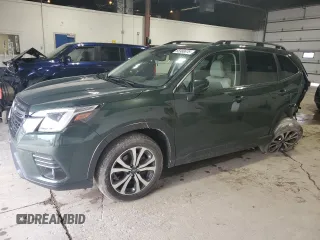 2022 Subaru Forester Limited z VIN JF2SKAPC8NH443466, wystawiony jako Copart lot #65988675 z przebiegiem 23 330 mil mil oraz Szkoda całkowita • Salvage title. Historia ofert i sprzedaży dostępna na DreamBid. Obrazek 1.
