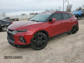 2021 Chevrolet Blazer RS z VIN 3GNKBKRS6MS539943, wystawiony jako Copart lot #48931455 z przebiegiem 92 235 mil mil oraz Szkoda całkowita • Salvage title. Historia ofert i sprzedaży dostępna na DreamBid. Obrazek 1.