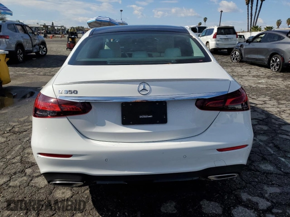 2023 Mercedes-Benz E-Class E 350 with VIN W1KZF8DB8PB146909, listed as a Copart auction lot 42498035 with 7,476 mi miles and Salvage Title. Bid and sale history available at carsss.com. Image 6.