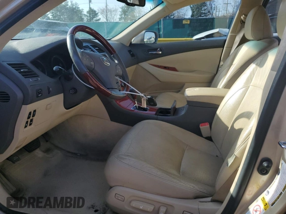 2009 Lexus ES with VIN JTHBJ46G192294879, listed as a Copart auction lot 51768795 with 130,798 mi miles and Salvage Title. Bid and sale history available at carsss.com. Image 7.