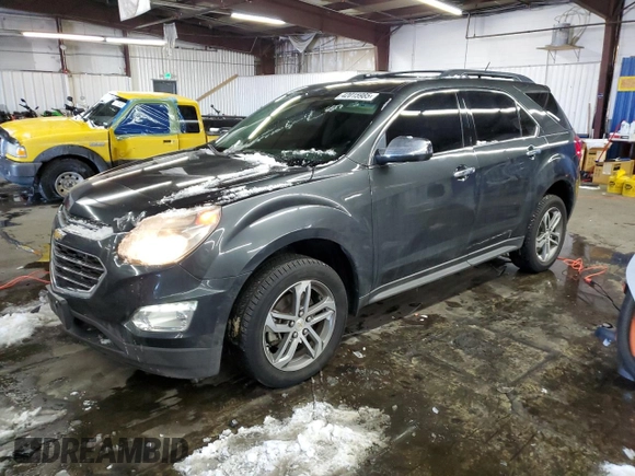 2017 Chevrolet Equinox Premier with VIN 2GNFLGE30H6203428, listed as a Copart auction lot 42015985 with 45,464 mi miles and Salvage Title. Bid and sale history available at carsss.com. Image 1.
