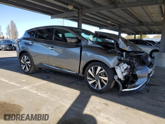2023 Nissan Murano SL with VIN 5N1AZ2CJ5PC131102, listed as a Copart auction lot 49656345 with 52,949 mi miles and Non Repairable. Bid and sale history available at DreamBid. Image 4.