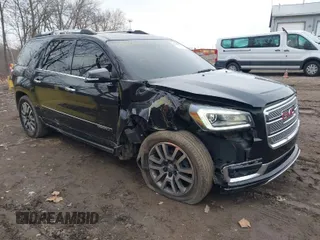 2014 GMC Acadia Denali with VIN 1GKKVTKD1EJ239431, listed as a IAAI auction lot 41500967 with 124,876 mi miles. Bid and sale history available at carsss.com. Image 1.