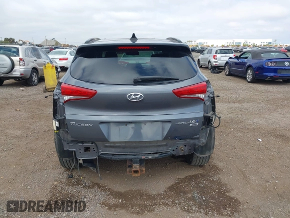 2016 Hyundai Tucson Eco with VIN KM8J3CA28GU217033, listed as a IAAI auction lot 41476238 with 76,311 mi miles. Bid and sale history available at carsss.com. Image 17.