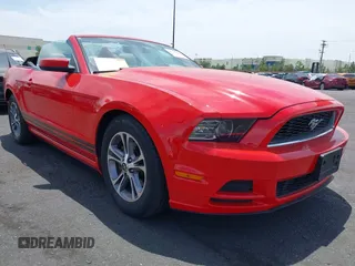 2014 Ford Mustang V6 with VIN 1ZVBP8EM5E5236603, listed as a IAAI auction lot 42355551 with 100,617 mi miles and . Bid and sale history available at DreamBid. Image 1.