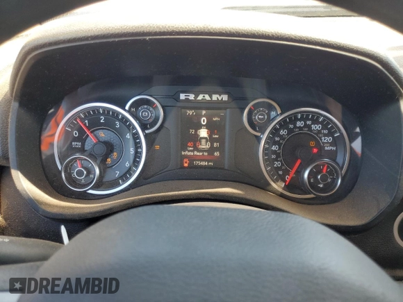 2019 Ram 2500 Tradesman with VIN 3C6UR5CJ0KG668959, listed as a Copart auction lot 57658405 with 175,484 mi miles and Salvage title. Bid and sale history available at DreamBid. Image 9.