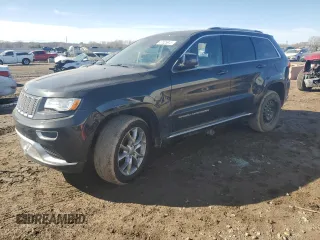 2015 Jeep Grand Cherokee Summit with VIN 1C4RJFJG4FC726941, listed as a Copart auction lot 47025945 with 107,227 mi miles and Salvage title. Bid and sale history available at DreamBid. Image 1.