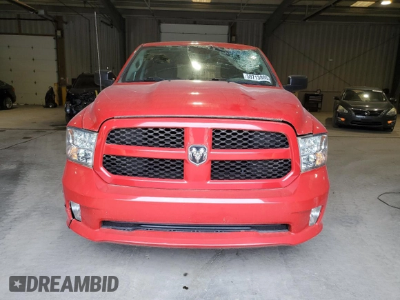 2018 Ram 1500 Express with VIN 1C6RR7FT0JS140554, listed as a Copart auction lot 59713805 with 17,945 mi miles and Salvage title. Bid and sale history available at DreamBid. Image 5.