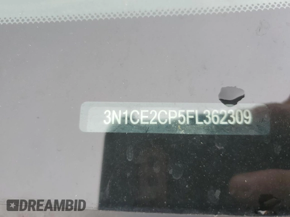 2015 Nissan Note S with VIN 3N1CE2CP5FL362309, listed as a Copart auction lot 57620205 with 100,076 mi miles and Salvage title. Bid and sale history available at DreamBid. Image 12.