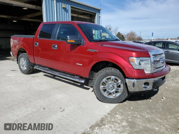 2014 Ford F-150 XL with VIN 1FTFW1ET9EFB85705, listed as a Copart auction lot 46814355 with 159,984 mi miles and Salvage Title. Bid and sale history available at carsss.com. Image 4.