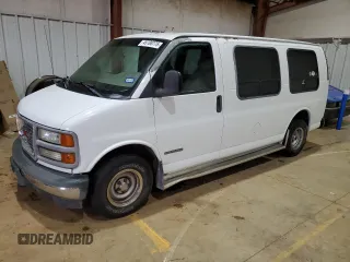 2002 GMC Savana z VIN 1GDFG15W621209079, wystawiony jako Copart lot #45188775 z przebiegiem 144 273 mil mil oraz Szkoda całkowita • Salvage title. Historia ofert i sprzedaży dostępna na DreamBid. Obrazek 1.