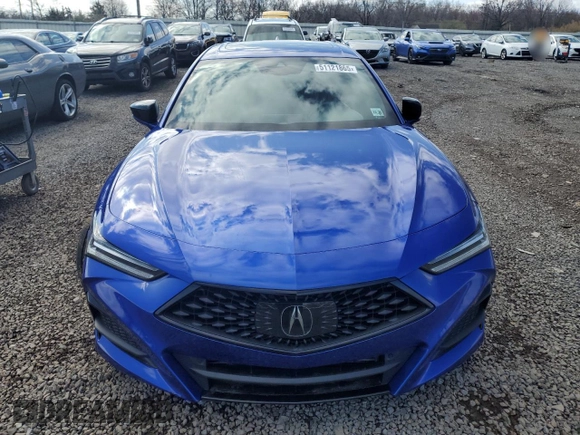 2021 Acura TLX w/A-Spec Package with VIN 19UUB6F56MA005965, listed as a Copart auction lot 51121865 with 42,428 mi miles and Salvage Title. Bid and sale history available at carsss.com. Image 5.