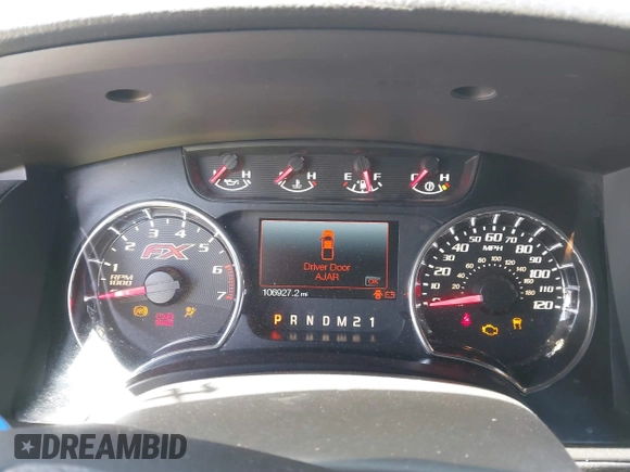 2014 Ford F-150 XL with VIN 1FTFW1CF2EKF90227, listed as a IAAI auction lot 41762047 with 106,927 mi miles. Bid and sale history available at carsss.com. Image 7.