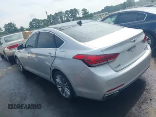 2017 Genesis G80 3.8L with VIN KMHGN4JE6HU176276, listed as a IAAI auction lot 42621332 with 130,265 mi miles and . Bid and sale history available at DreamBid. Image 3.