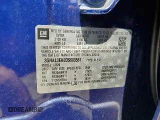 2013 Chevrolet Captiva Sport LT with VIN 3GNAL3EK0DS603561, listed as a Copart auction lot 61344324 with 153,016 mi miles and Salvage Title. Bid and sale history available at DreamBid. Image 15.