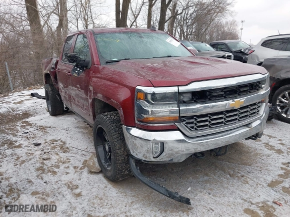 2016 Chevrolet Silverado 1500 LT with VIN 1GCVKRECXGZ339183, listed as a IAAI auction lot 41407017 with 121,373 mi miles. Bid and sale history available at carsss.com. Image 1.
