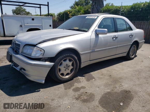 1998 Mercedes-Benz C 230/260/280/320 with VIN WDBHA23G1WA607028, listed as a Copart auction lot 60451414 with 253,477 mi miles and Clean Title. Bid and sale history available at carsss.com. Image 1.