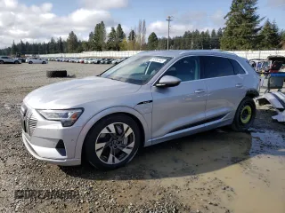 2022 Audi e-tron Premium Plus with VIN WA1LAAGE2NB024937, listed as a Copart auction lot 50953465 with 24,792 mi miles and Salvage Title. Bid and sale history available at carsss.com. Image 1.