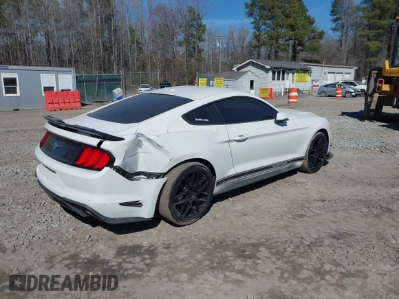 2019 Ford Mustang EcoBoost with VIN 1FA6P8TH7K5200827, listed as a IAAI auction lot 41652020 with 57,053 mi miles and . Bid and sale history available at carsss.com. Image 4.