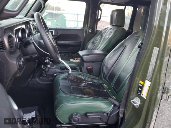 2021 Jeep Wrangler Unlimited Willys Sport with VIN 1C4HJXDG1MW737422, listed as a Copart auction lot 42213845 with 77,363 mi miles and Salvage title. Bid and sale history available at DreamBid. Image 7.